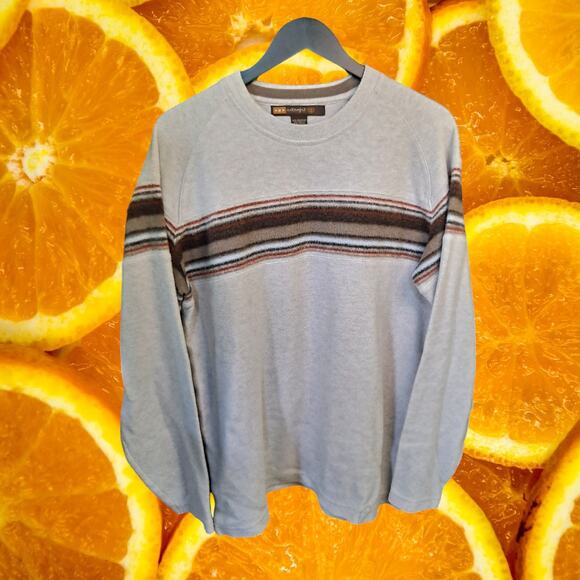 Retrofit Crew Neck Sweater with Stripe in the Center Size‎ XL - Picture 2 of 6